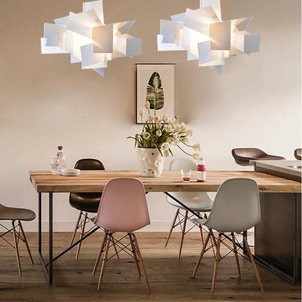 plafonnier design asymétrique
