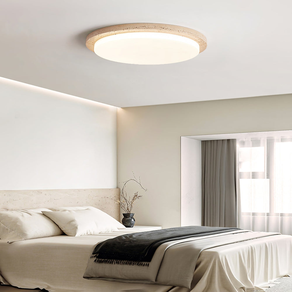 plafonnier plat rond minimaliste
