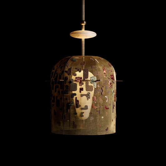 plafonnier design en tissu