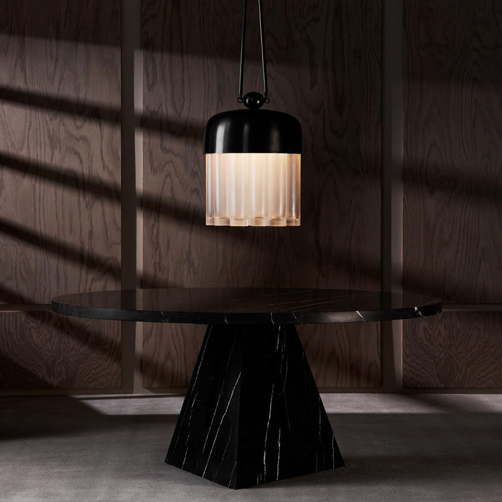 plafonnier cylindre en verre