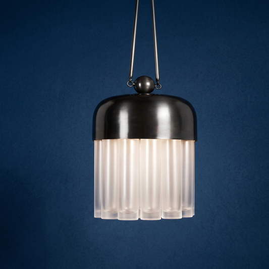 plafonnier cylindre en verre