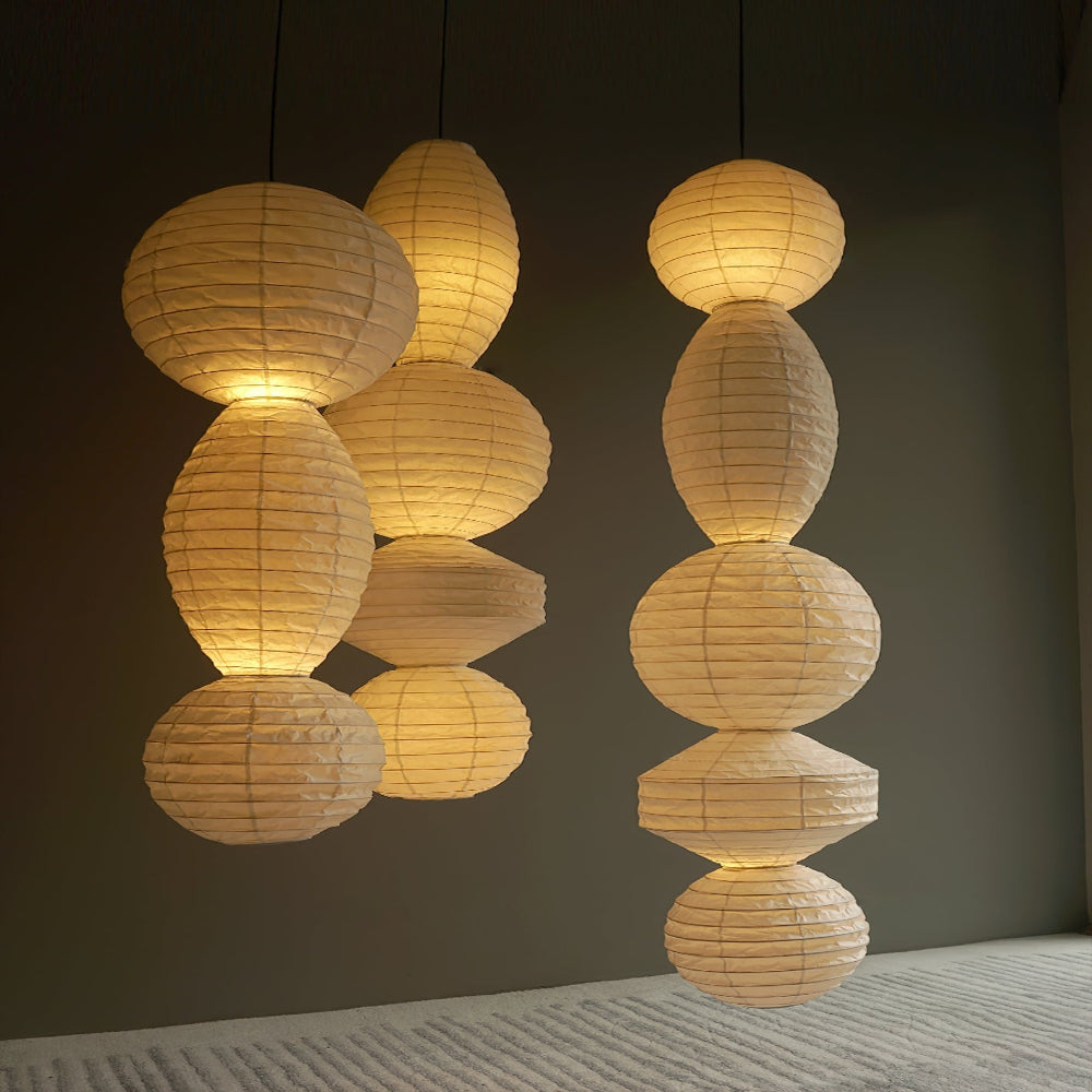 plafonnier lanterne japonaise