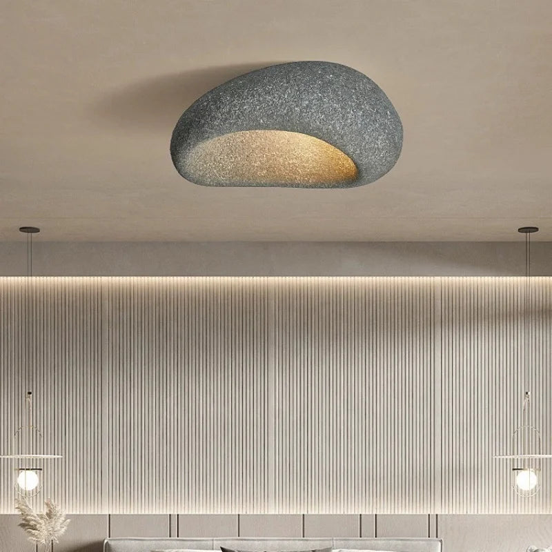 plafonnier inspiration nordique gris ciment