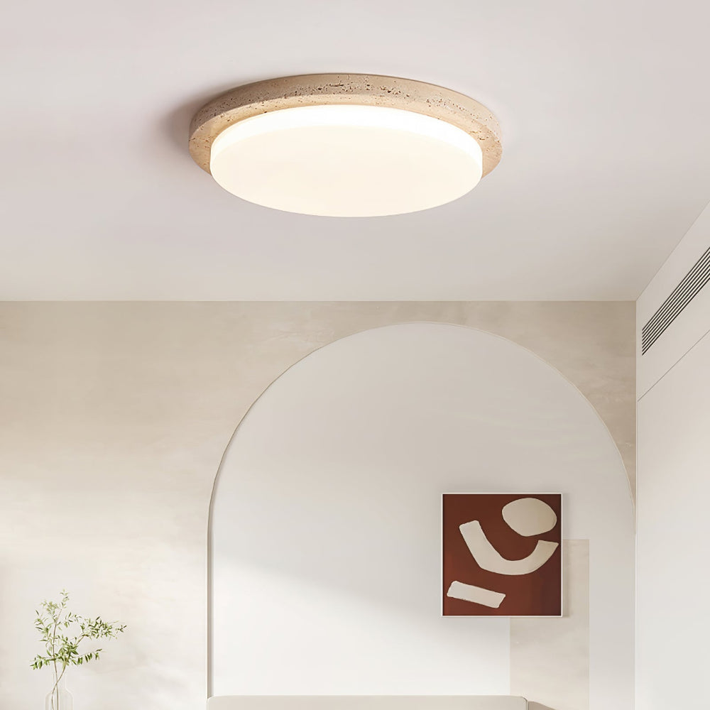 plafonnier plat rond minimaliste