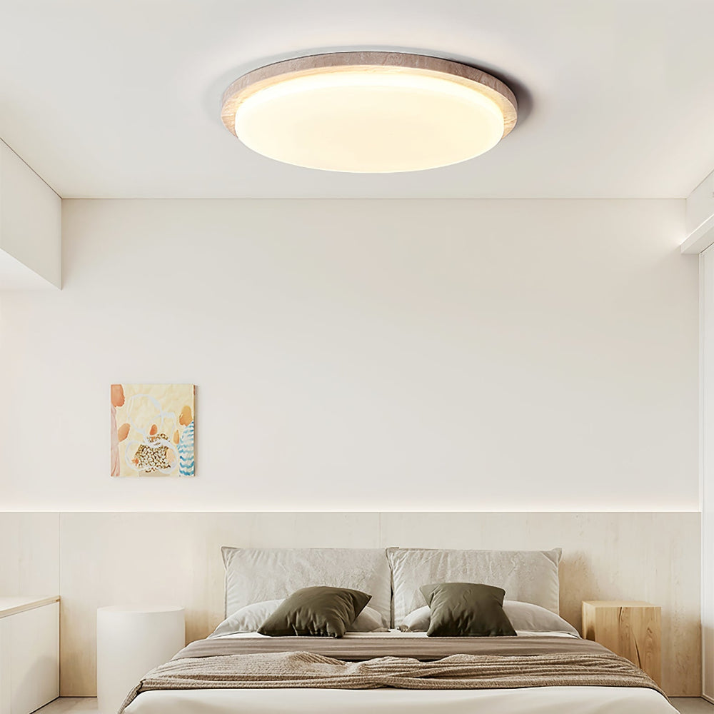 plafonnier plat rond minimaliste