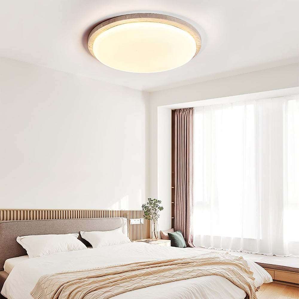 plafonnier plat rond minimaliste