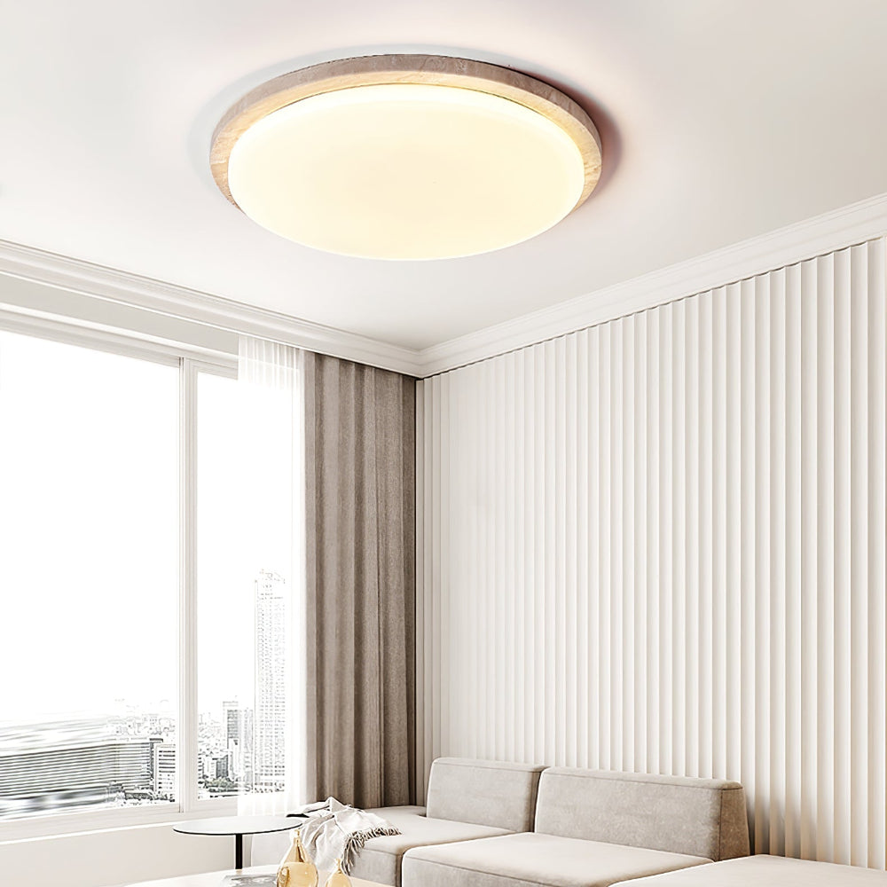 plafonnier plat rond minimaliste