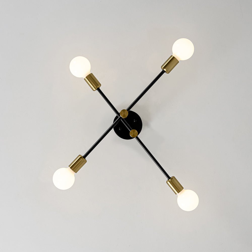 plafonnier de salon design à ampoule