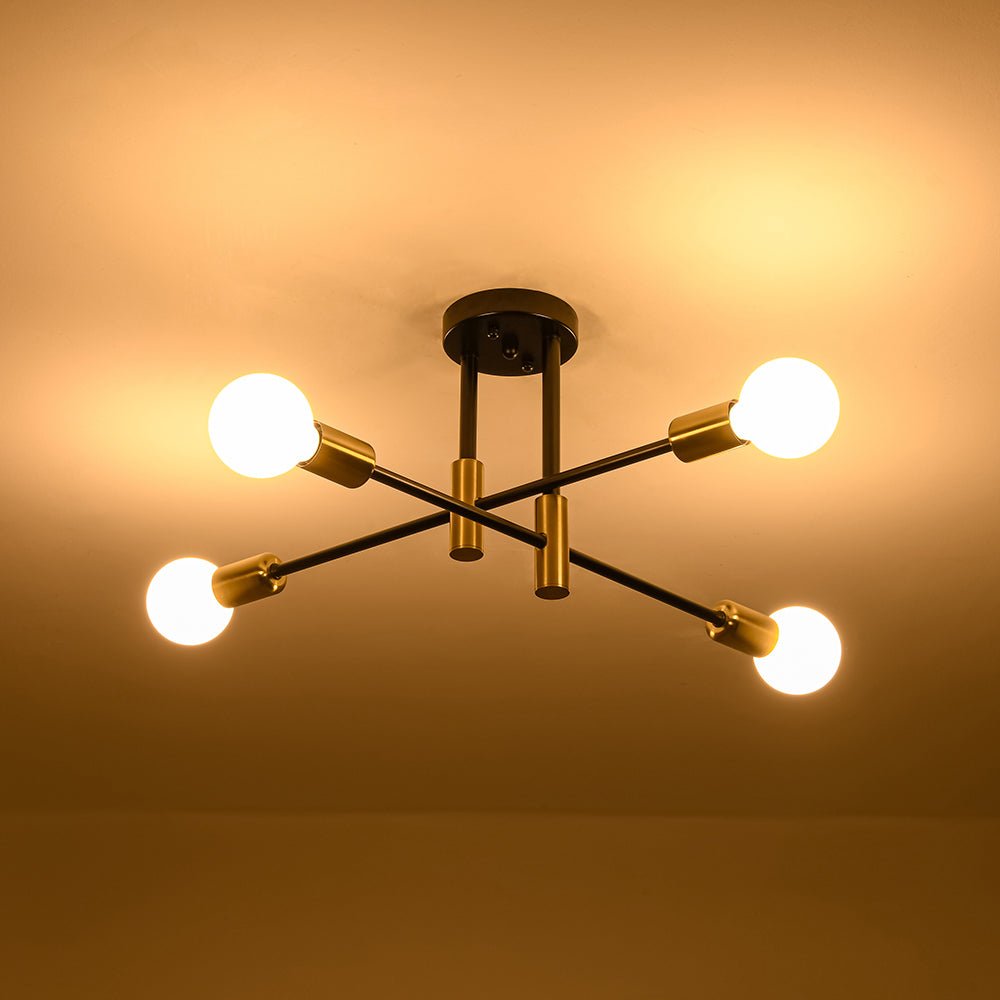plafonnier de salon design à ampoule