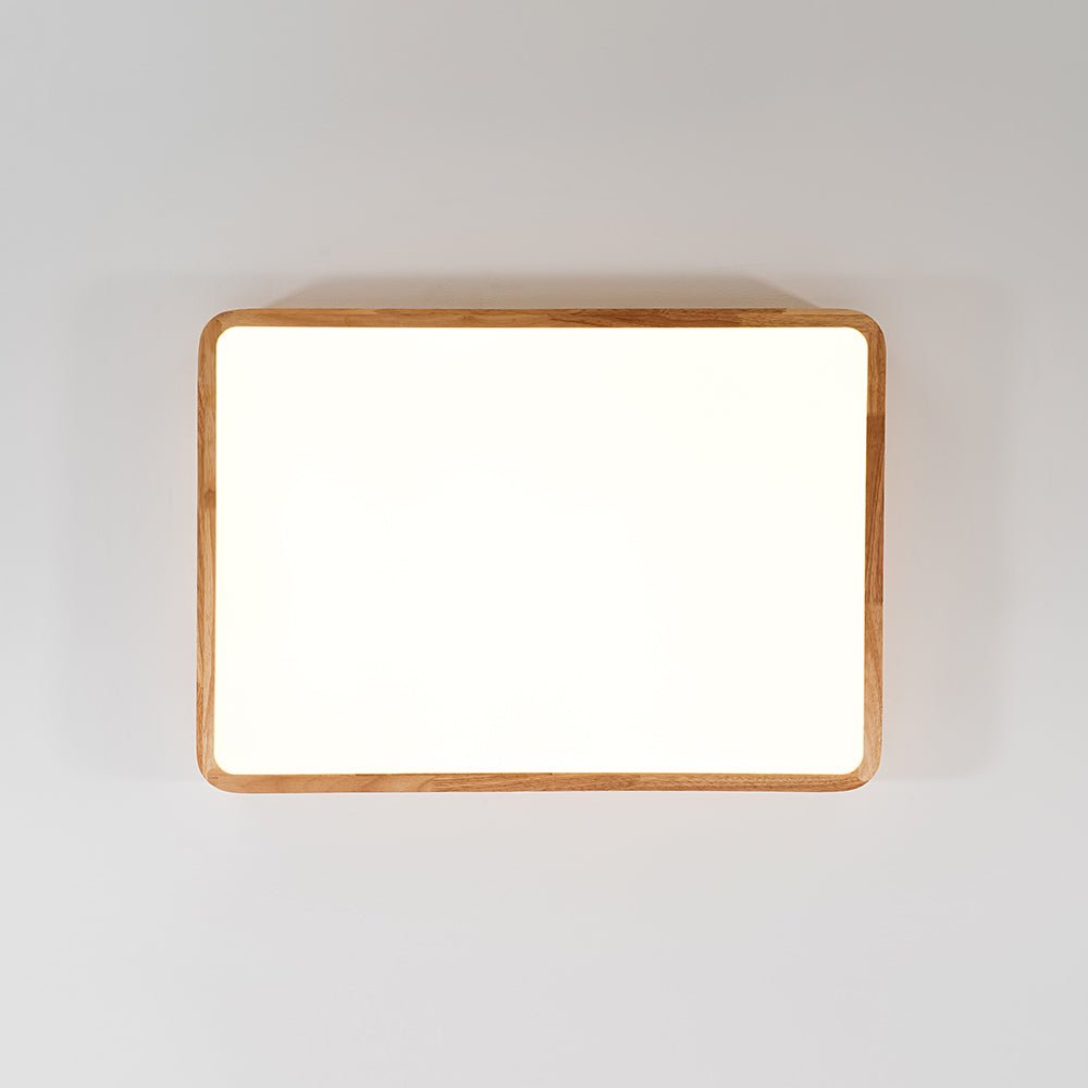 plafonnier en bois rectangulaire minimaliste